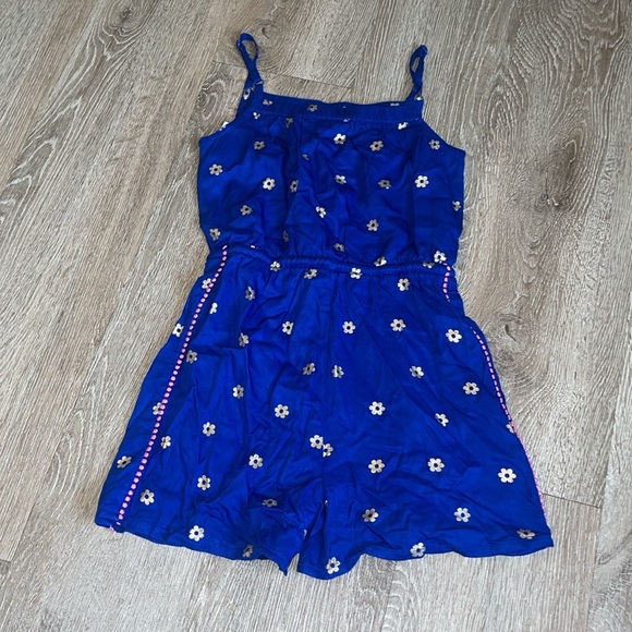 New Nat Mini Boden blue flower romper size 8 9 girls - Picture 4 of 4